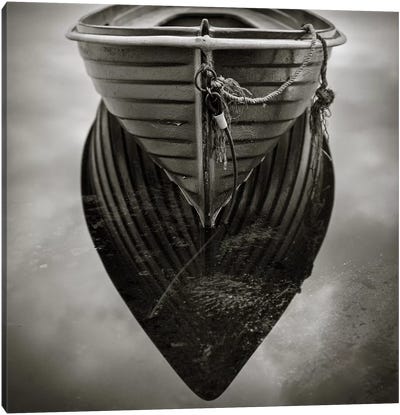 Boat Reflection Canvas Art Print - Dave Bowman