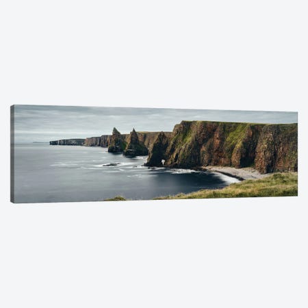 Duncansby Coastline And Stacks Canvas Print #DVB152} by Dave Bowman Canvas Artwork