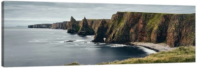 Duncansby Coastline And Stacks Canvas Art Print - Dave Bowman
