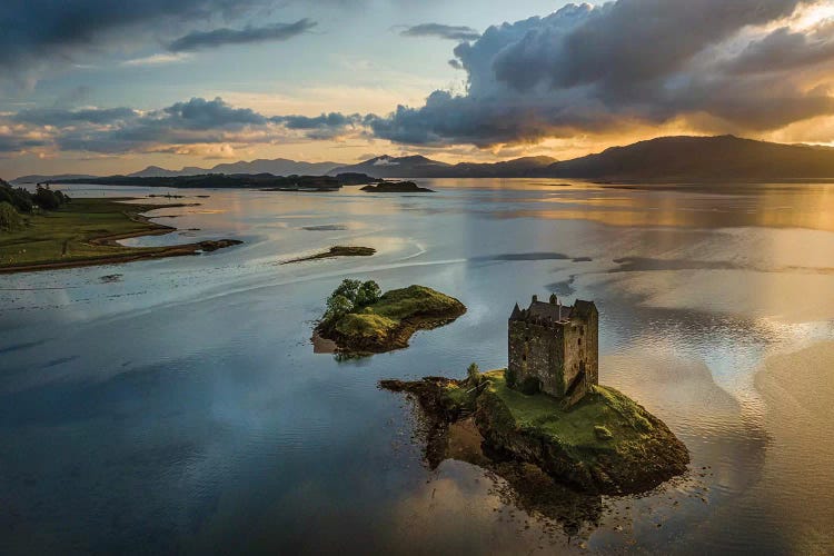 Castle Stalker Sunset by Dave Bowman wall art