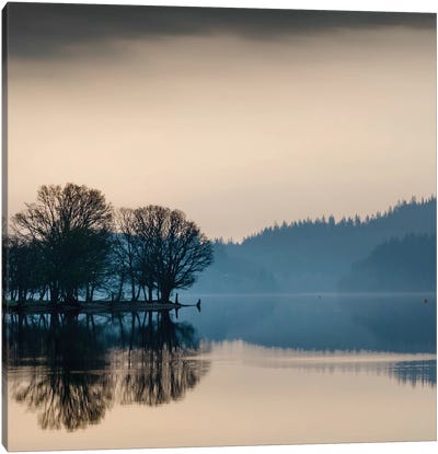Loch Ard Reflection Canvas Art Print - Dave Bowman