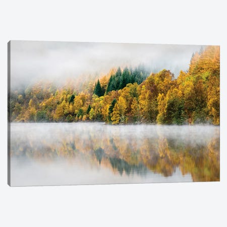 Autumn Mist Canvas Print #DVB4} by Dave Bowman Canvas Print