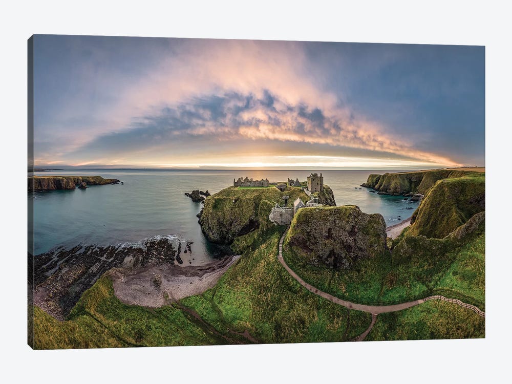 Path To Dunnottar Castle by Dave Bowman 1-piece Canvas Print