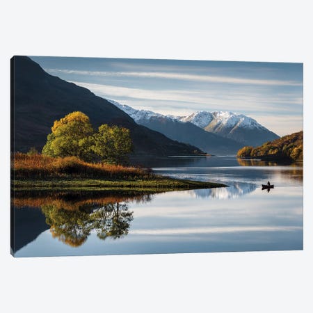 Autumn On Loch Leven Canvas Print #DVB6} by Dave Bowman Art Print