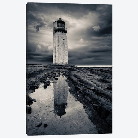 Southerness Lighthouse Canvas Print #DVB80} by Dave Bowman Canvas Artwork