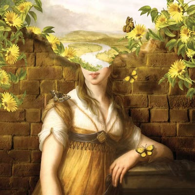 Wandering Mind - Woman by Diogo Verissimo framed wall art