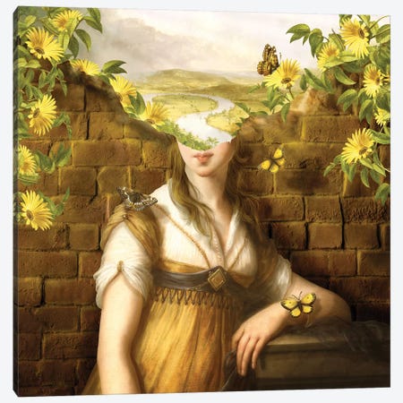 Wandering Mind - Woman Canvas Print #DVE101} by Diogo Verissimo Canvas Wall Art