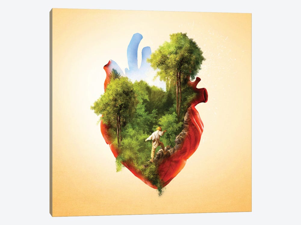 Exploring Heart by Diogo Verissimo 1-piece Canvas Wall Art