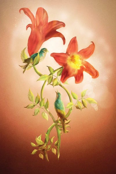 Lovers Flower by Diogo Verissimo canvas print