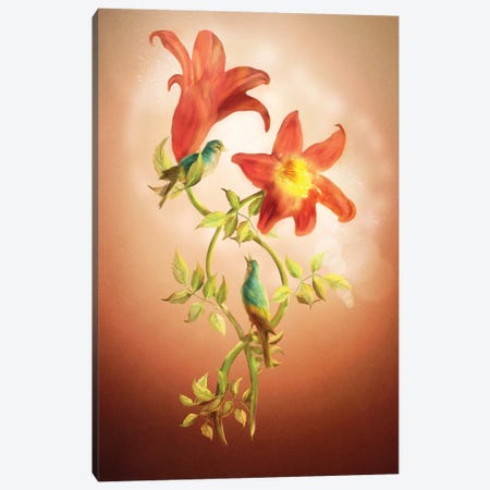 Lovers Flower Canvas Print #DVE115} by Diogo Verissimo Canvas Wall Art