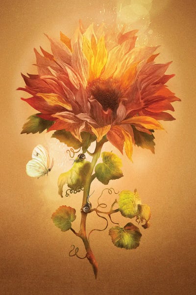 Autumn Flower by Diogo Verissimo canvas print