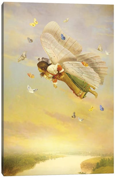 Little Fairy Canvas Art Print - Diogo Verissimo