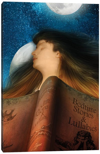 Bedtime Stories Canvas Art Print - Book Art