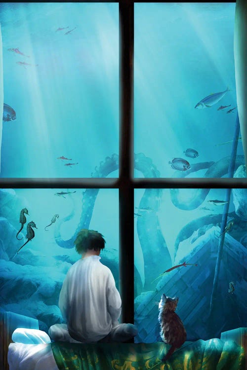Aquarium Bedroom by Diogo Verissimo wall art