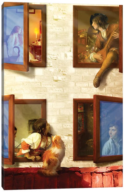 Window Serenade Canvas Art Print - Diogo Verissimo