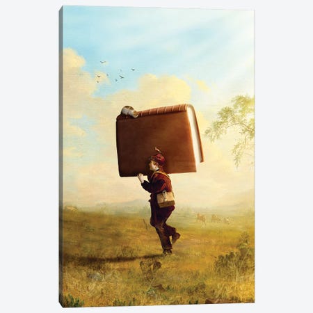 Young Travelling Storyteller Canvas Print #DVE170} by Diogo Verissimo Canvas Art Print