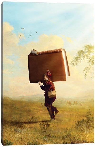 Young Travelling Storyteller Canvas Art Print - Diogo Verissimo
