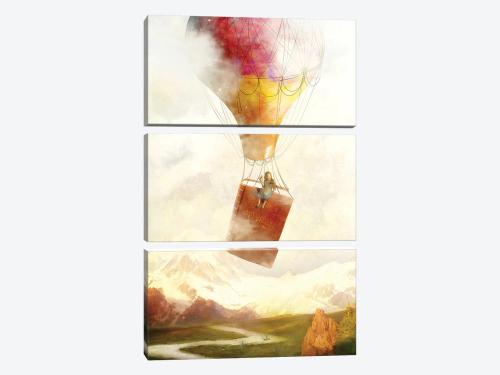 Story Travellers III by Diogo Verissimo 3-piece Canvas Art Print