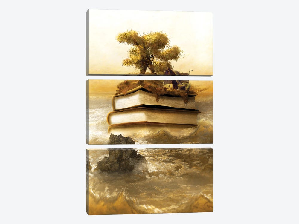 The Storyteller's Island by Diogo Verissimo 3-piece Art Print