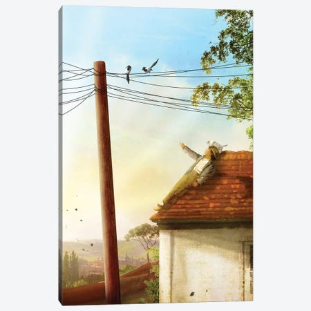 Up In The Roof Canvas Print #DVE198} by Diogo Verissimo Art Print