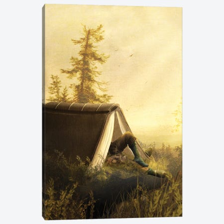 Wilderness Reading Canvas Print #DVE199} by Diogo Verissimo Canvas Print