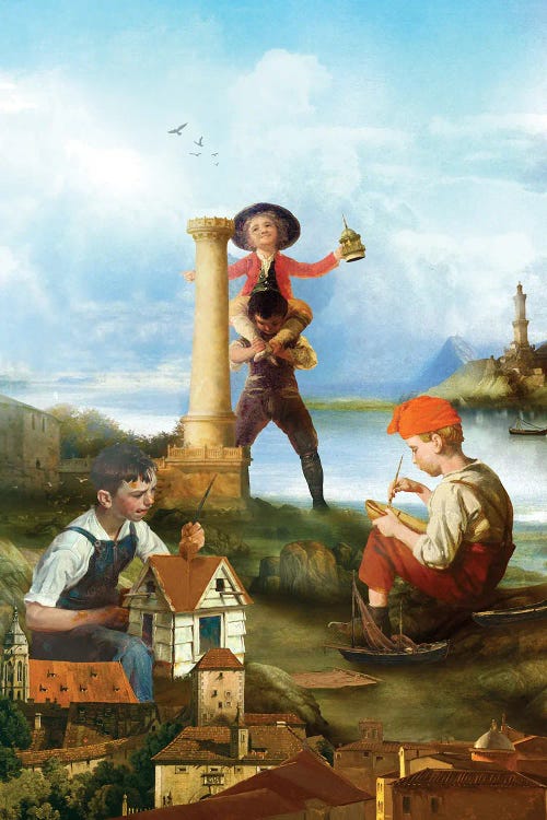 Little Builders by Diogo Verissimo wall art