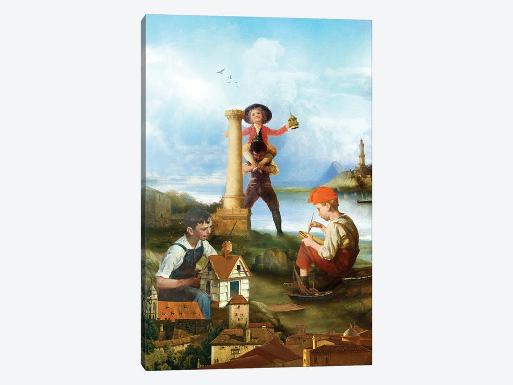 Little Builders by Diogo Verissimo 1-piece Canvas Artwork