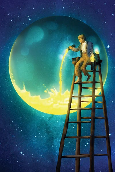 New Moon by Diogo Verissimo framed wall art