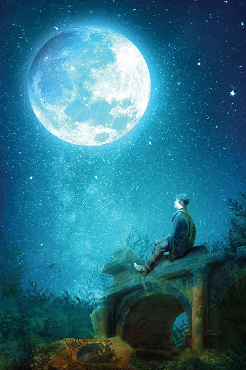 Blue Moon by Diogo Verissimo wall art