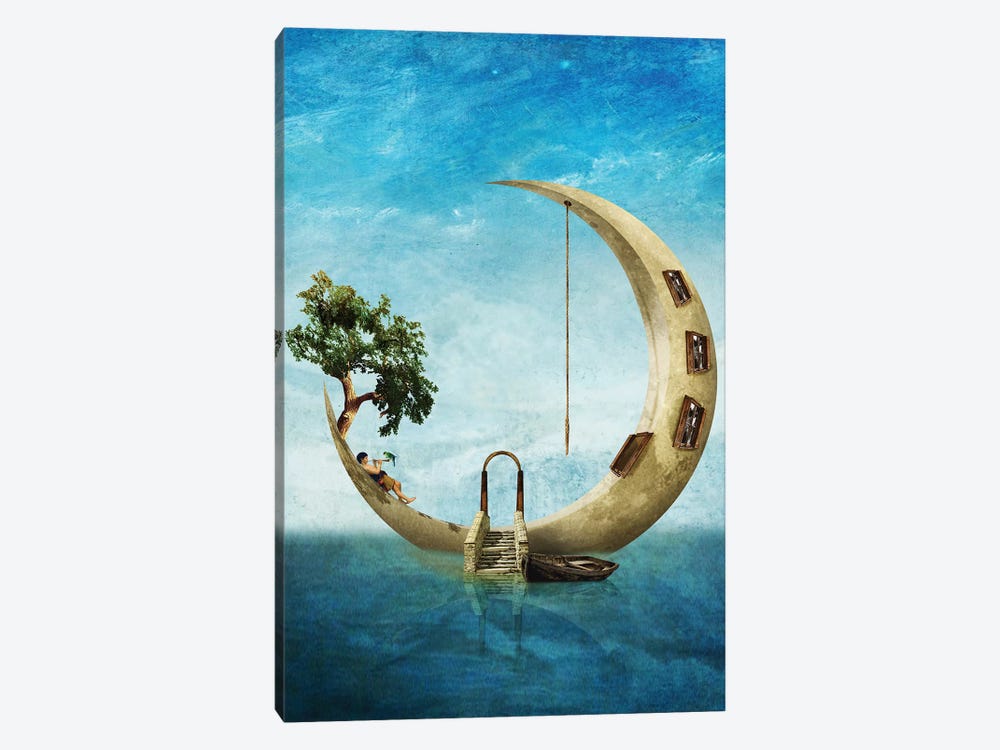 Home Sweet Moon by Diogo Verissimo 1-piece Canvas Art