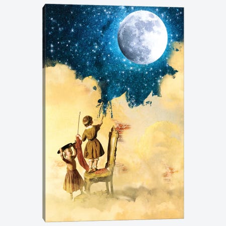 Painting Stars Canvas Print #DVE47} by Diogo Verissimo Canvas Art