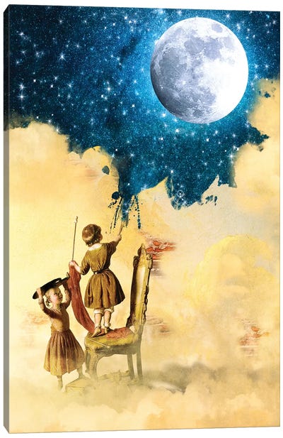 Painting Stars Canvas Art Print - Best of Astronomy