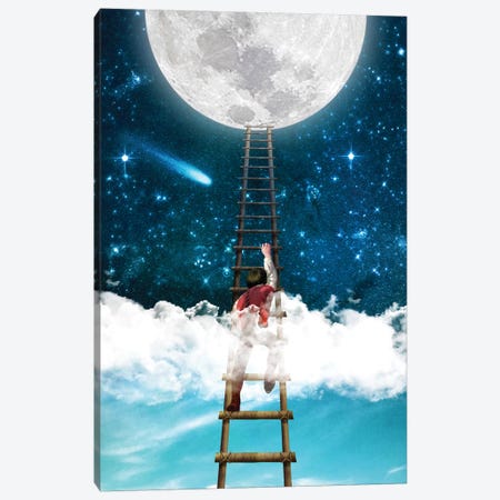 Reach For The Moon I Canvas Print #DVE51} by Diogo Verissimo Canvas Wall Art