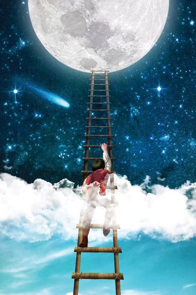 Imagination: Reach For The Moon I by Diogo Verissimo