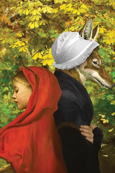 Red Riding Hood by Diogo Verissimo framed canvas print