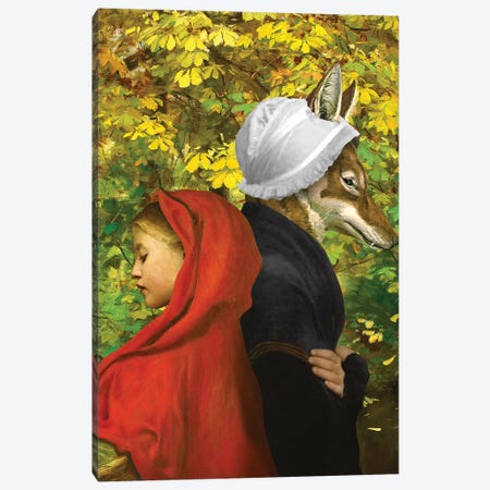 Red Riding Hood Canvas Print #DVE53} by Diogo Verissimo Canvas Wall Art