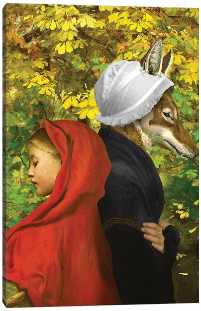 Red Riding Hood Canvas Art Print - Diogo Verissimo