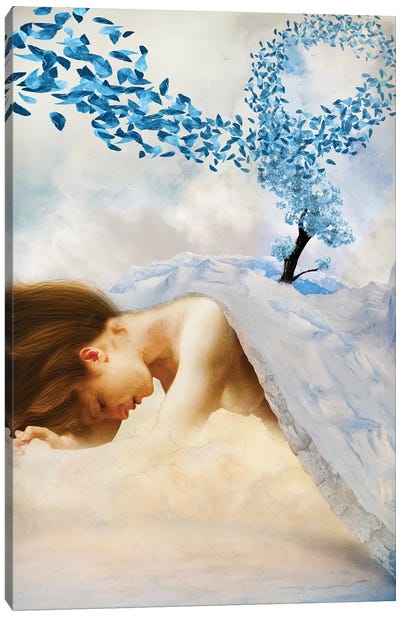 Winter's Mourn Canvas Art Print - Surreal Bodyscapes