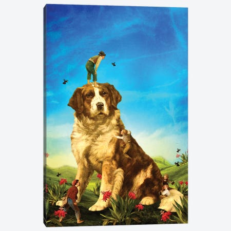 Our Giant Mascot Canvas Print #DVE89} by Diogo Verissimo Art Print