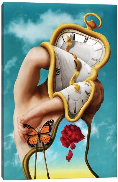 The Persistence Of Time Canvas Art Print - Monarch Metamorphosis
