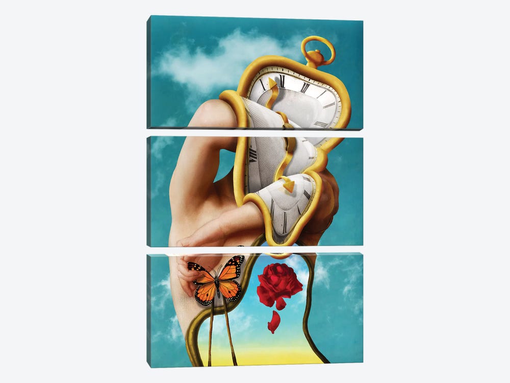 The Persistence Of Time by Diogo Verissimo 3-piece Canvas Art