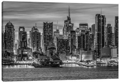 Gotham Black & White Canvas Art Print - New York City Skylines