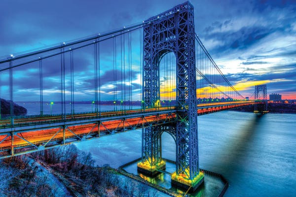 New York City Skylines: GW Streak II by David Gardiner