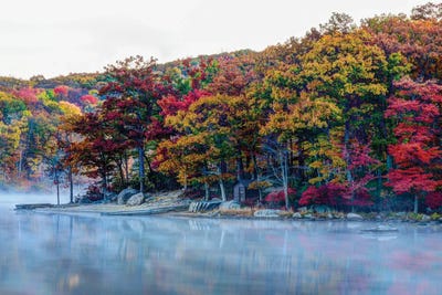 Sebago Mist by David Gardiner art print