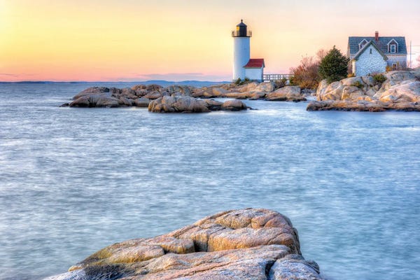 Lighthouses: Annisquam Sunset by David Gardiner