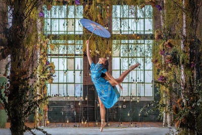 Joy Dancer by David Gardiner framed canvas print