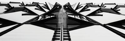 Scraper Look Up by David Gardiner framed canvas print