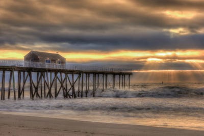Belmar Rays by David Gardiner framed canvas print