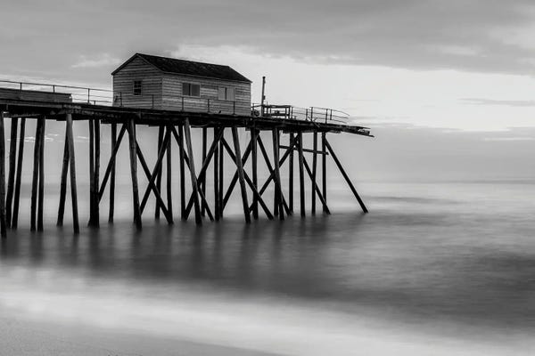 David Gardiner: Black & White Pier by David Gardiner