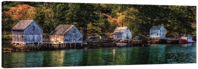 Boathouse Inlet Canvas Art Print - David Gardiner